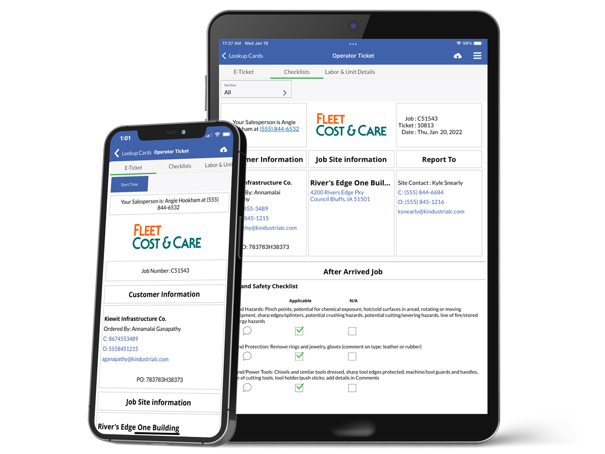 screenshot of Fleet Cost & Care